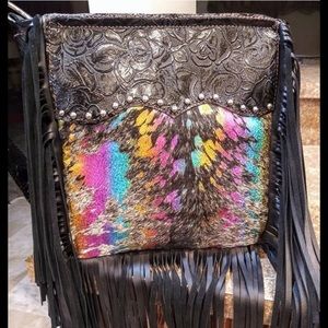 Beautiful one of a kind custom crossbody bag